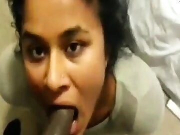 NRI girl asking near cum on say no to face